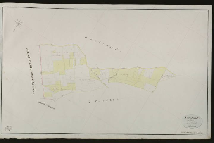Pierre-Ronde. Section B _ du Chocray _ 1re de 2 Feuilles