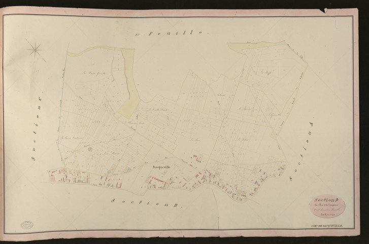 Bacqueville. Section D _ du Buc et de Longaine _ 2e et dernière Feuille