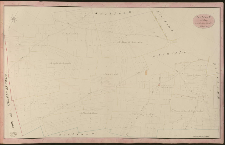 Gamaches-en-Vexin. Section D _ du Village _ 2e et dernière Feuille