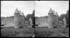 Pavillon d'entrée du château de la Couture d'Imbleville (Seine-Maritime).