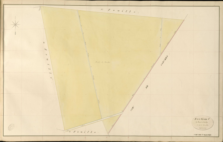 Sainte-Marthe. Section C _ de Forêt de Conches _ 2e de 8 Feuilles