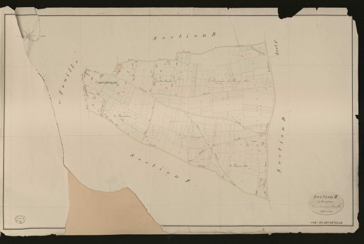 Beuzeville. Section H _ de Rang-Mare _ 2e et dernière Feuille
