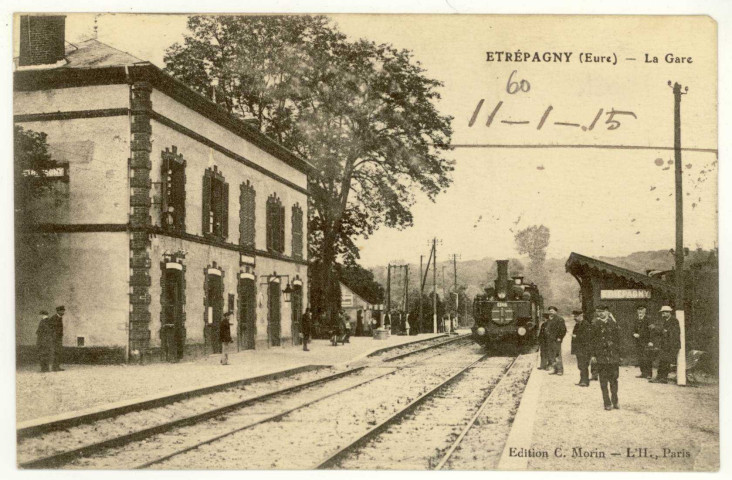 Etrépagny. La Gare.