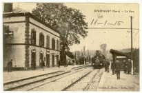 Etrépagny. La Gare.