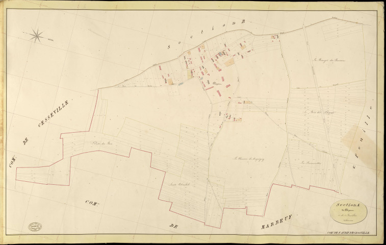 Saint-Aubin-d'Ecrosville. Section A _ de Phipont _ 1re de 2 Feuilles