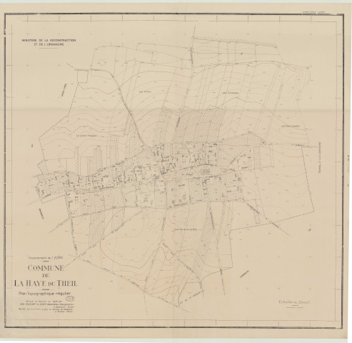 Haye-Du-Theil (La) _ MRU _ Plan topographique régulier