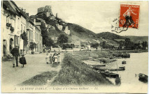 Andelys (Les). Le Petit Andely - Le Quai et le Château Gaillard.