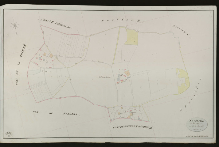 Roussière (La). Section D _ de haut Moine _ 1re de 2 Feuilles
