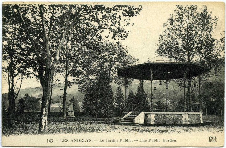 Andelys (Les). Le Jardin public.