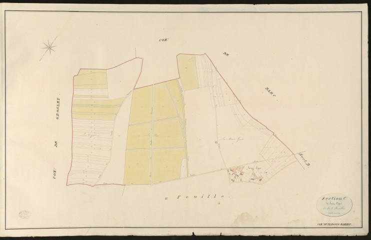 Plessis-Mahiet (Le). Section C _ de Saint Léger _ 1re de 2 Feuilles