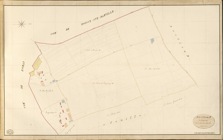Grandvilliers. Section B _ de la Forêt _ 2e et dernière Feuille