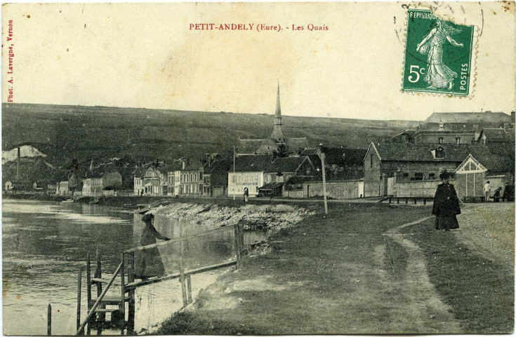 Andelys (Les). Petit Andely - Les quais.