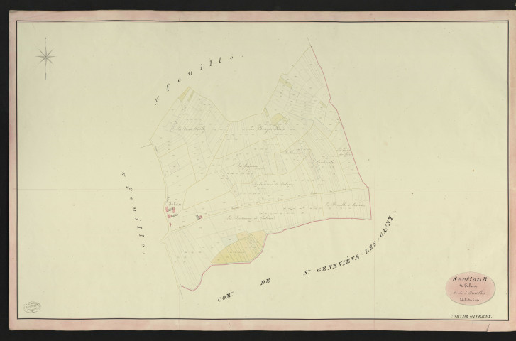 Giverny. Section B _ de Falaise _ 2e de 3 Feuilles