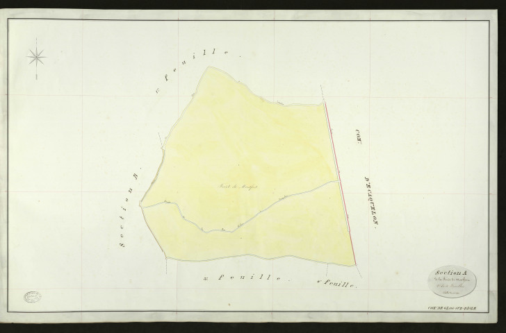 Glos-sur-Risle. Section A _ de la Forêt de Montfort _ 2e de 4 Feuilles