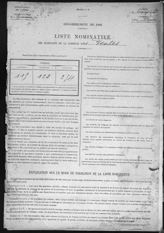 VENTES(LES) 1906