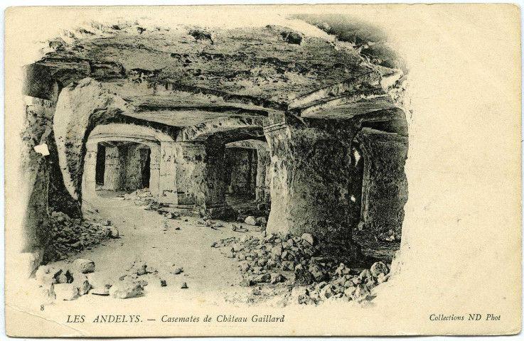 Andelys (Les). La Roche à la Tête d'homme.