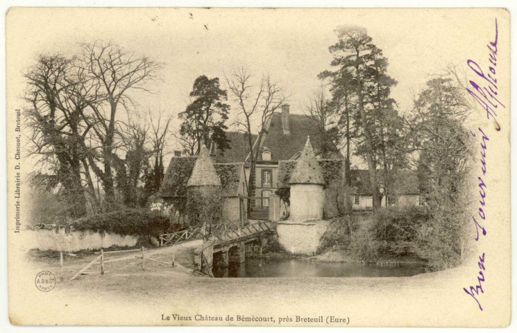 Bémécourt. Le Vieux Château de Bémécourt, près Breteuil.
