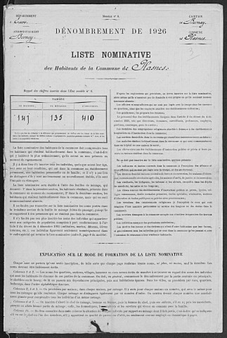 PLASNES 1926