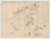Amfreville-la-Campagne - "Prieuré de Fresne. Deux plans de Saint-Aubin-de-Fresne". *