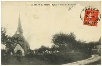 Haye-du-Theil (La). Eglise et Villa des Hortensias.