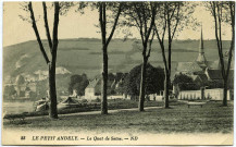 Andelys (Les). Le Petit Andely - Le Quai de Seine.