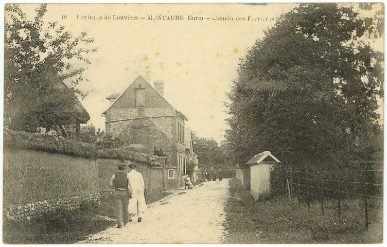 Montaure. Environs de Louviers Montaure (Eure) - Chemin des Forrières.