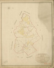 Orvaux. Tableau d'assemblage _ du Plan Parcellaire de la Commune d'Orvaux _ Canton de Conches - Evreux - Eure. _ Terminé sur le Terrain le 20 Mars 1856 , sous l'administration de M. Janvier, Préfet _ M. de Postel, Maire _ sous la Direction de M. Masson, Directeur des Contributions directes _ M. Lefébure, Géomètre en Chef. _ Par M. Longlet, Géomètre de 1re classe.