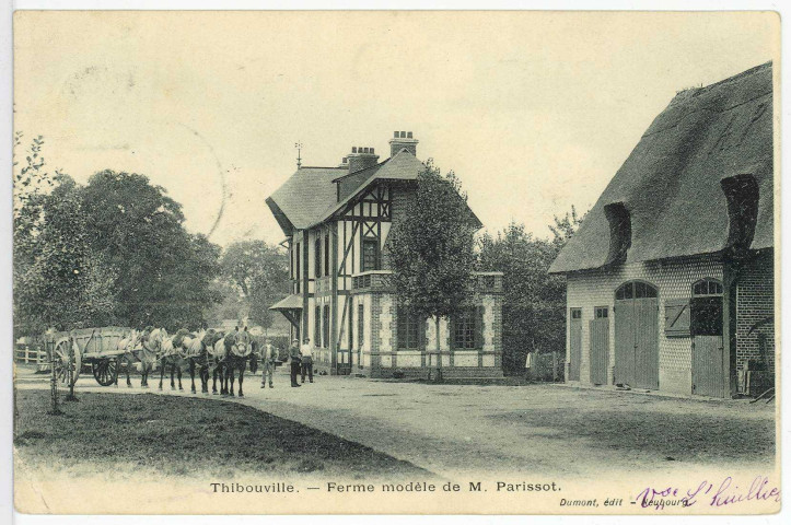 Thibouville. Ferme modèle de M. Parisot.