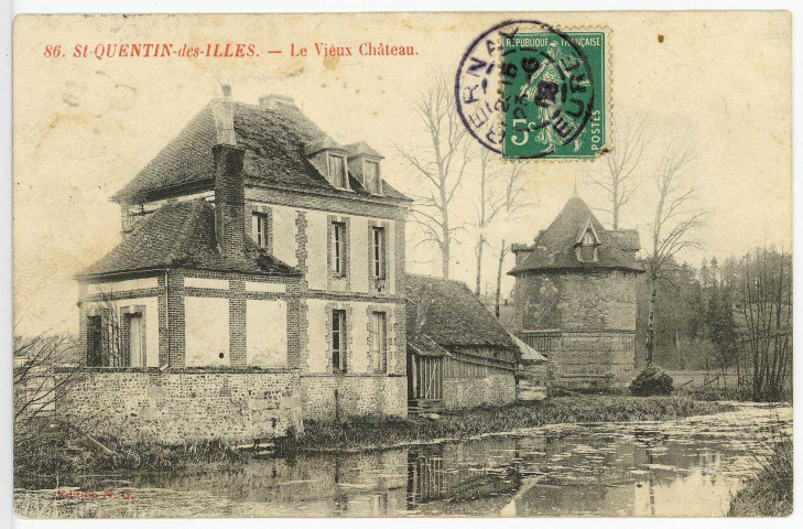 Saint-Quentin-des-Isles. Le vieux Château.