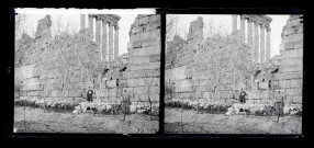 Ruines et vestiges de temple.
