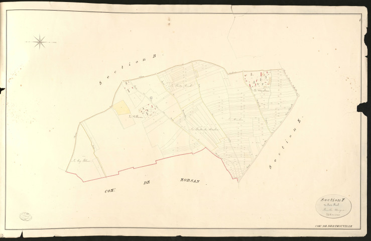 Berthouville. Section F _ du Puit Ruel _ Feuille Unique