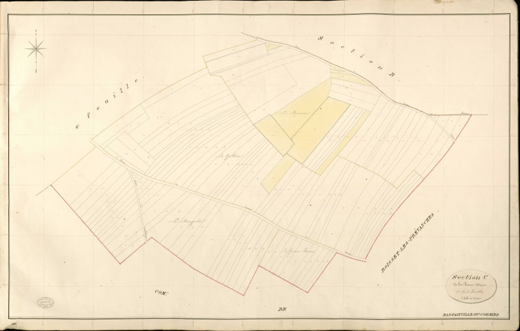 Martainville-du-Cormier. Section C _ de la Bonne Mare _ 1re de 3 Feuilles