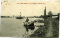 Notre-Dame-de-l'Isle. Les bords de la Seine en été.