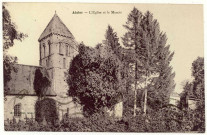 Aizier. L'Eglise et le Manoir.