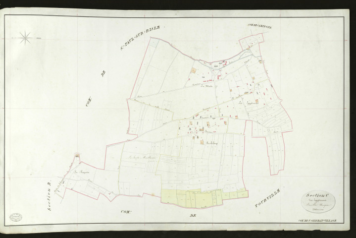 Saint-Germain-Village. Section C _ des Egyptiennes _ Feuille Unique