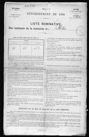 VILLETTES 1896