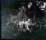 Procession en l'honneur de la béatification de Sainte-Thérèse de Lisieux à Lisieux (Calvados).