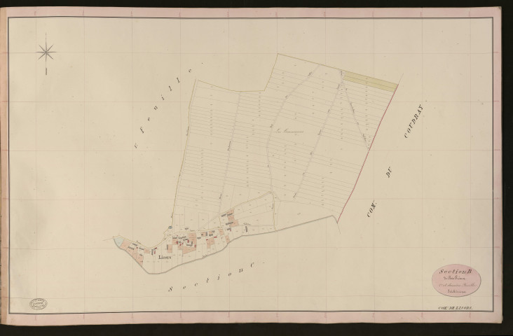 Lisors. Section B _ de Bois Préaux _ 2e et dernière Feuille
