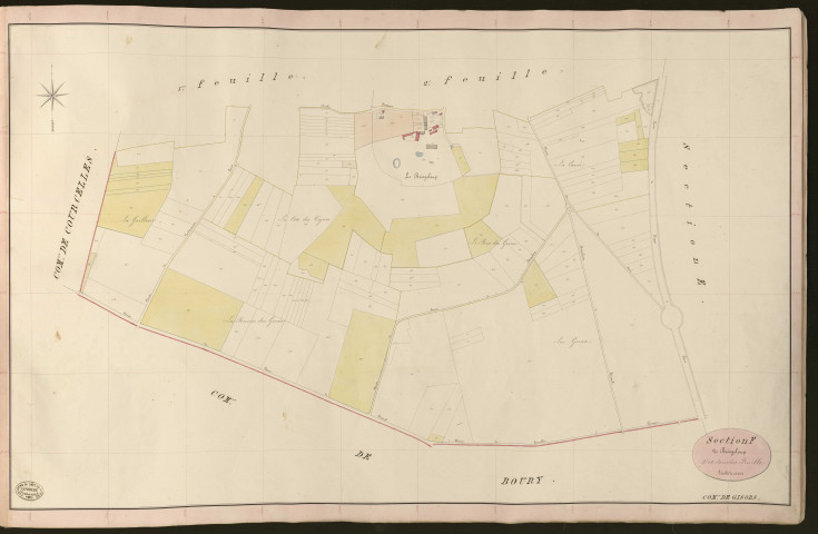 Gisors. Section F _ de Boisgeloup _ 3e et dernière Feuille
