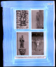 "Histoire générale du diocèse d'Évreux" du chanoine Bonnenfant tome I, planche XXXIII Saint-Michel de l'église de Broglie (Eure), Saint-Roch de l'église de Saint-Victor-de-Chrétienville (Eure), Sainte-Clothilde de l'église Notre-Dame des Andelys (Eure) et Saint-Quentin de l'église de Poses (Eure).