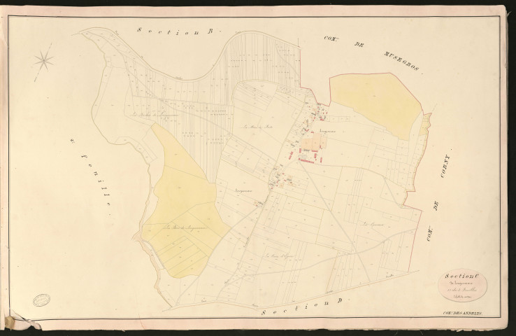 Andelys (Les). Section C _ de Longuemare _ 1re de 3 Feuilles