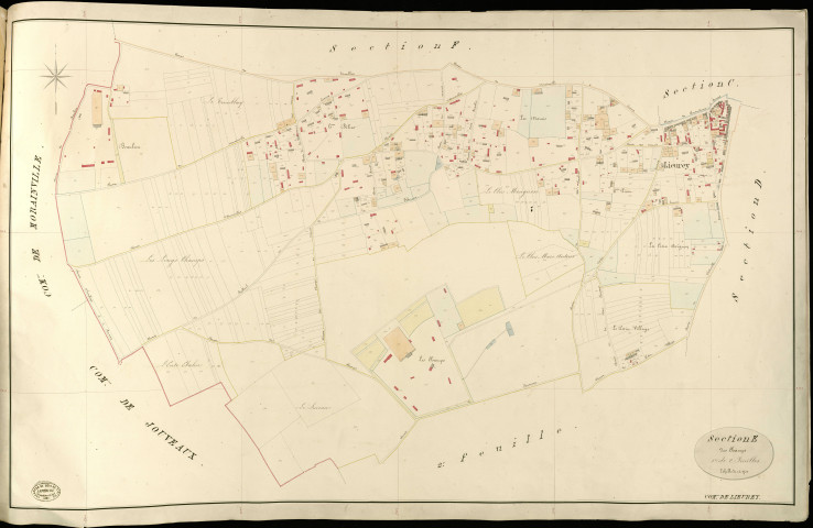 Lieurey. Section E _ des Champs _ 1re de 2 Feuilles