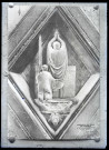 Sculpture représentant l'eucharistie du campanile du dôme de Florence (Italie).
