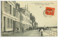 Quillebeuf-sur-Seine. Le Quai entre la Place de la Cohue et la Place du Marché.