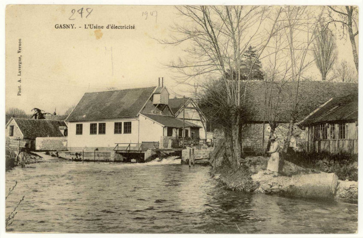 Gasny. L'Usine d'électricité.