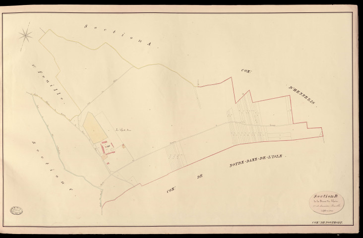 Port-Mort. Section B _ de la Ferme du Thuit _ 2e et dernière Feuille