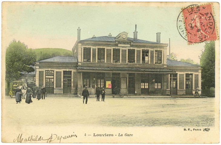 Louviers-Ville. La Gare.