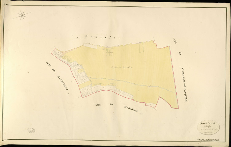 Harengère (La). Section B _ de l'Eglise _ 2e et dernière Feuille