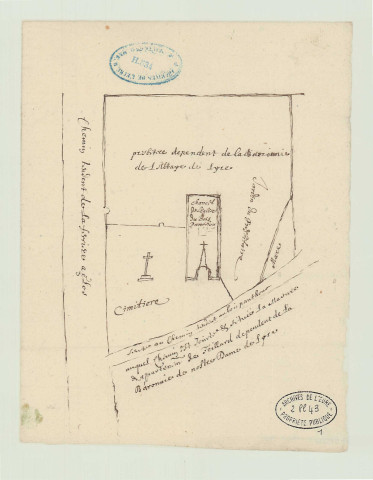 Chambord - Plans parcellaires de Bois-Penthou sur la commune de Chambord. *, Huit plans avec noms des tenanciers et numéros de parcelles (extraits de H 534 Abbaye de Lyre)
