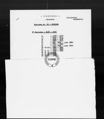 BMS (1608-1700)